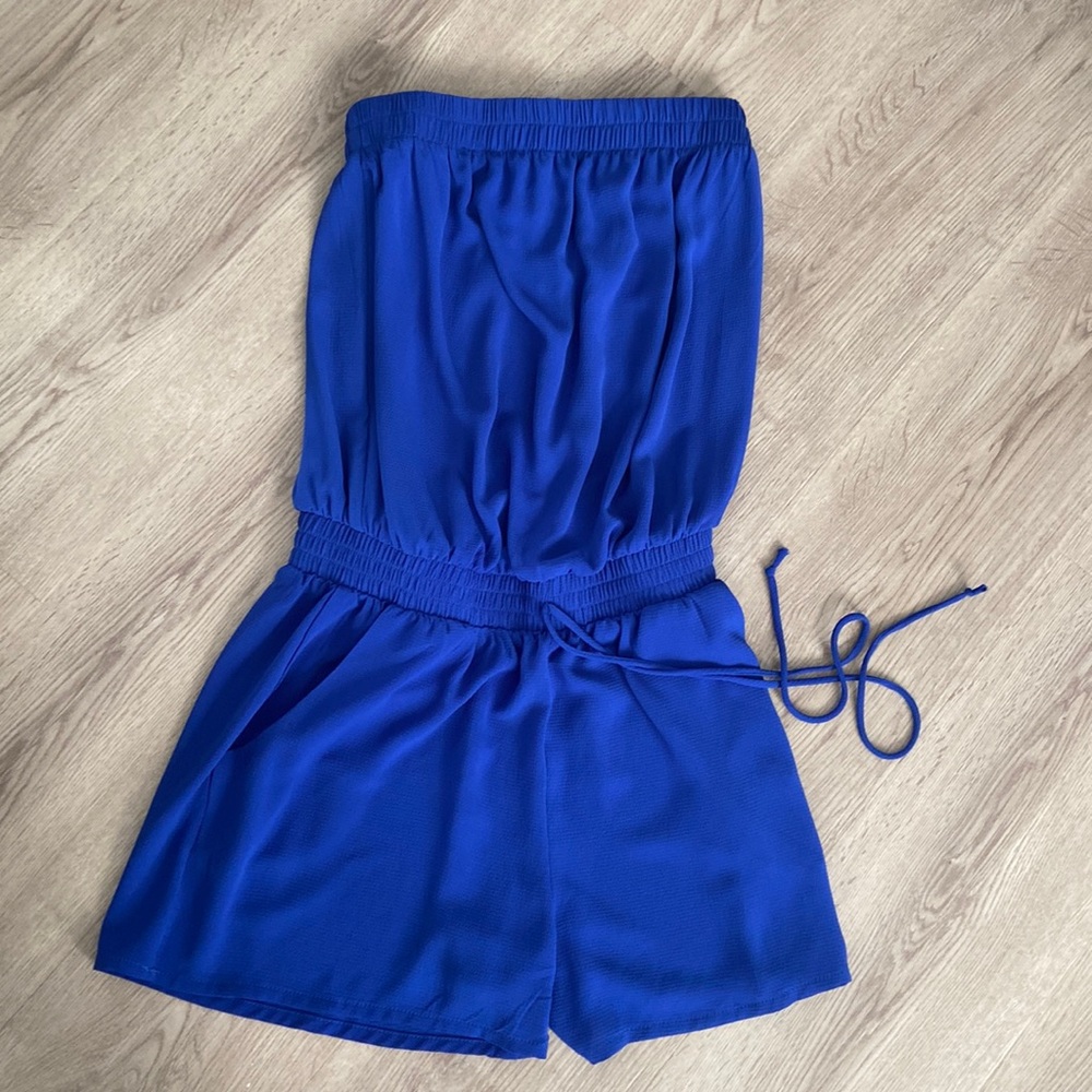 Pink Lily Strapless Romper